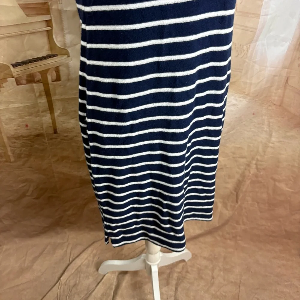 NEW Vineyard Vines Terry Towel Women's Navy Striped Dress - Picture 7 of 11